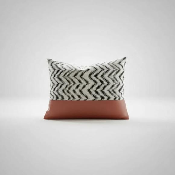 Capa de Almofada Corano e Jacquard Chevron