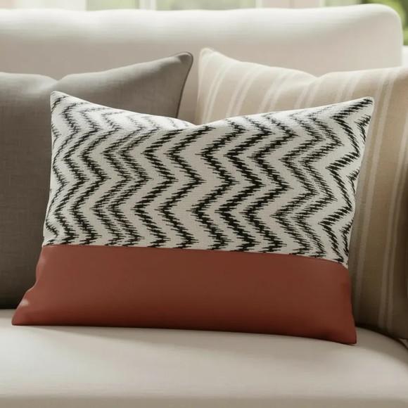 Capa de Almofada Corano e Jacquard Chevron