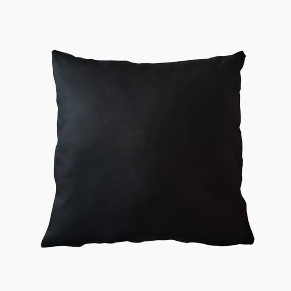 Capa de Almofada Étnica Apache 40 cm Fundo Preto