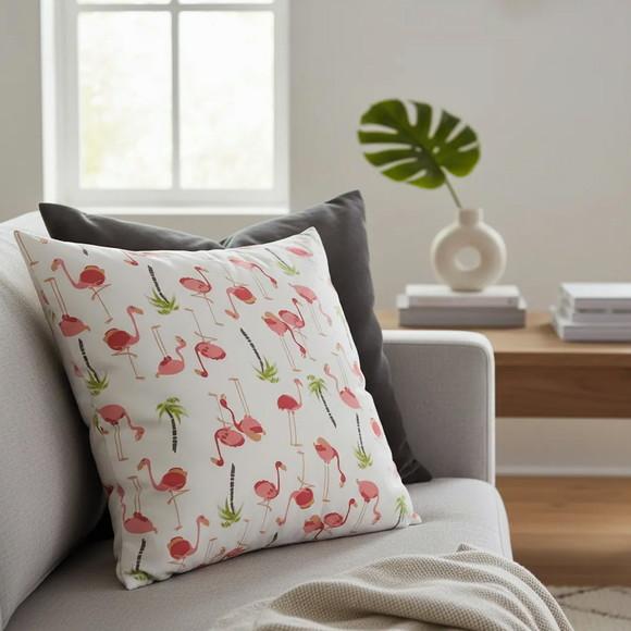 Capa de Almofada Flamingos