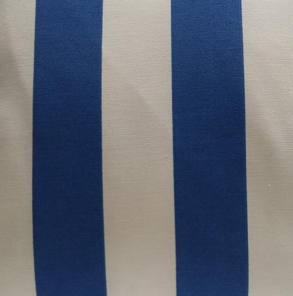 Capa de Almofada Listras Azul e Bege
