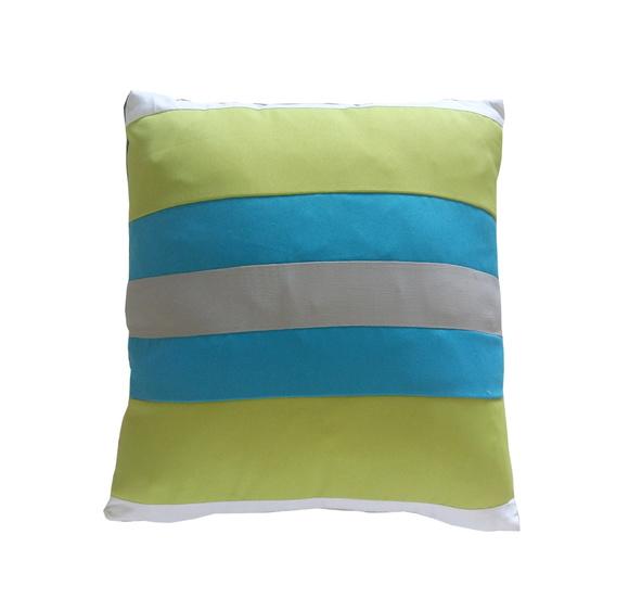 Capa de Almofada Mix cinza azul verde e branca