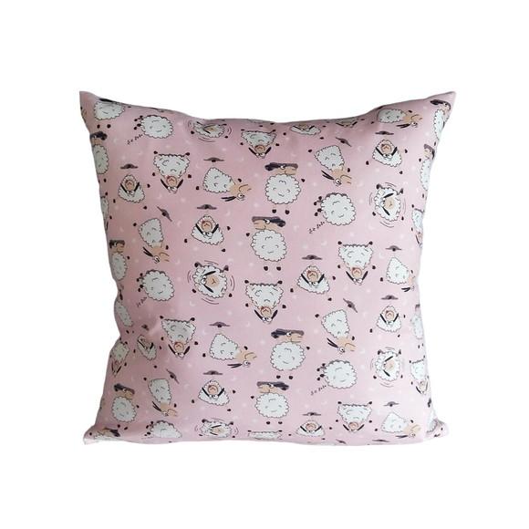 Capa de Almofada Ovelhinhas Rosa