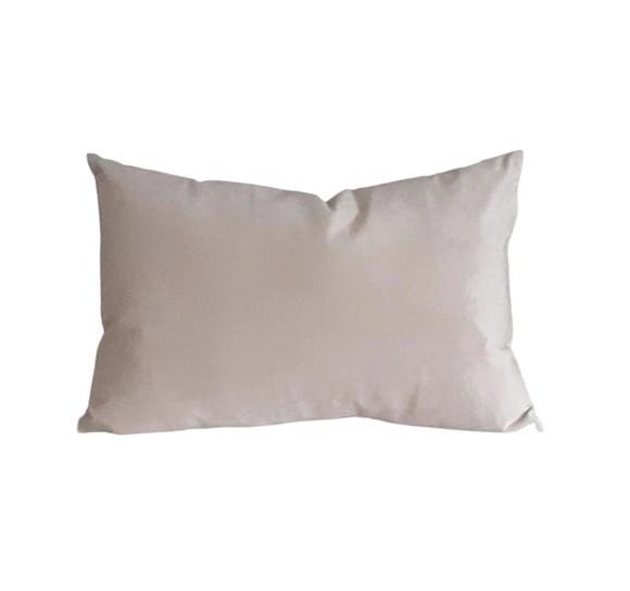 Capa de Almofada Retangular Suede Bege