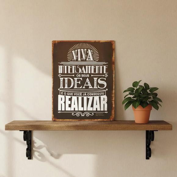 Placa Decorativa Desiderata Max Ehrmann - Viva Intensamente