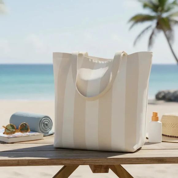 Tote Bag Listrada Creme/cru