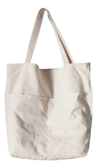 Tote Bag Listrada Creme/cru