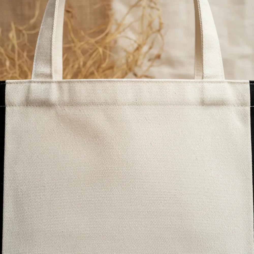 Tote Bag Sustentável Crua / Preto