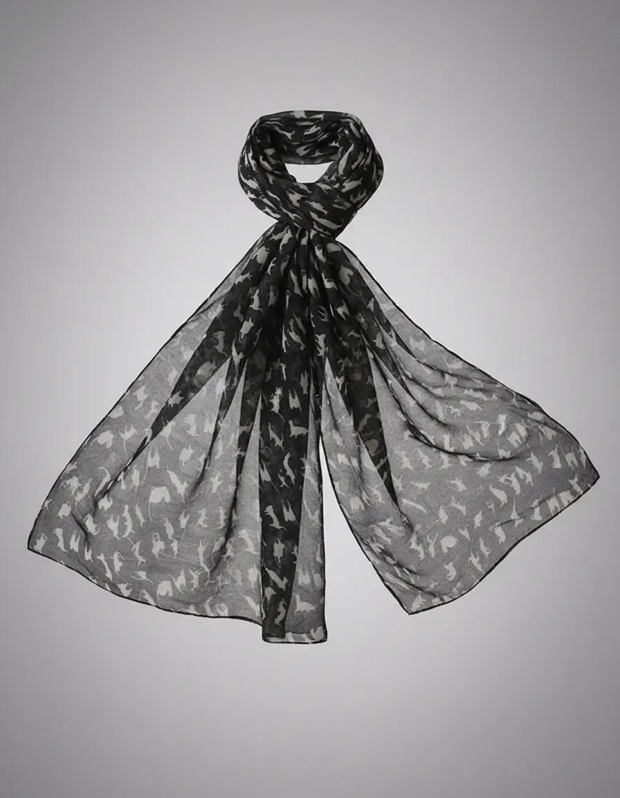 Lenço Scarf Gatos