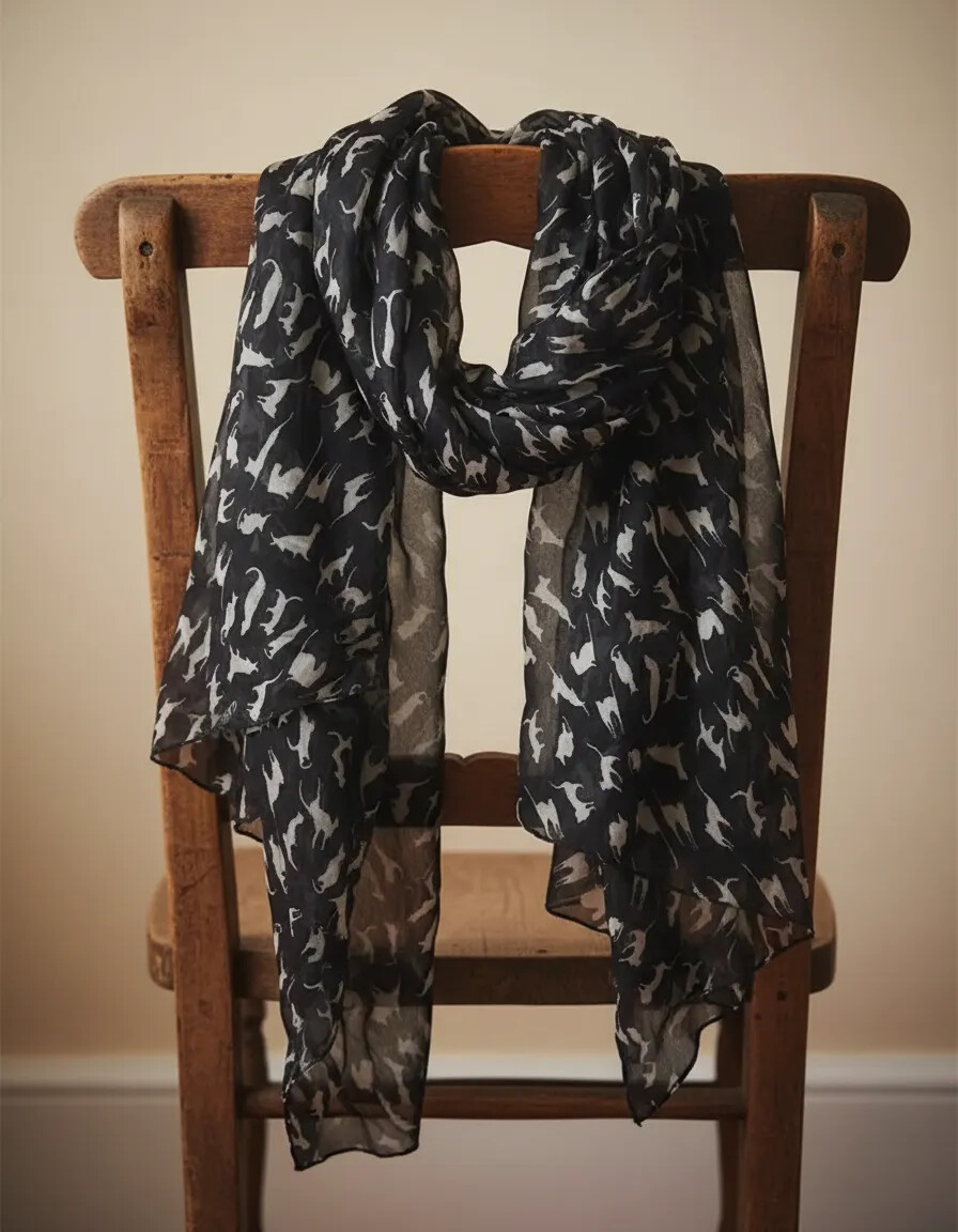 Lenço Scarf Gatos