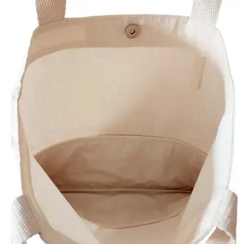Tote Bag Crua com Detalhe em Corano