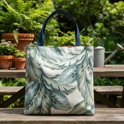 Tote Bag Tecido Acquablock Folhagem