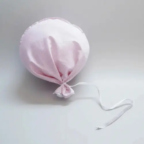 Almofada Balão Rosa Poá Branco para Parede