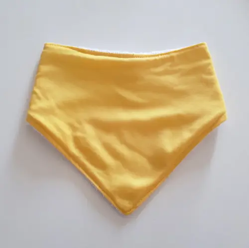 Babador atoalhado bandana Amarelo