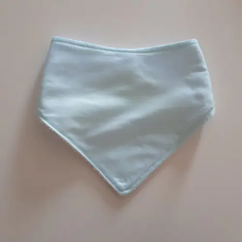 Babador atoalhado bandana Azul bebê