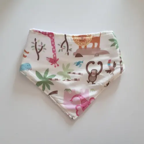 Babador atoalhado bandana Safari