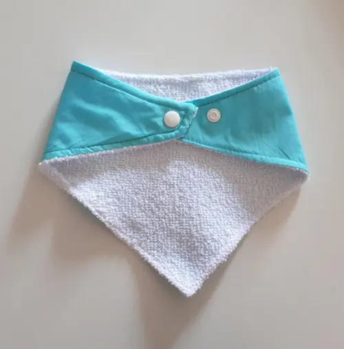 Babador atoalhado bandana Turquesa