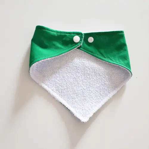 Babador atoalhado bandana Verde