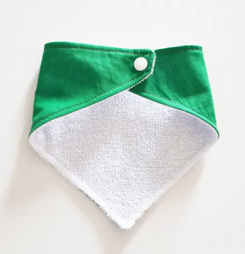 Babador atoalhado bandana Verde