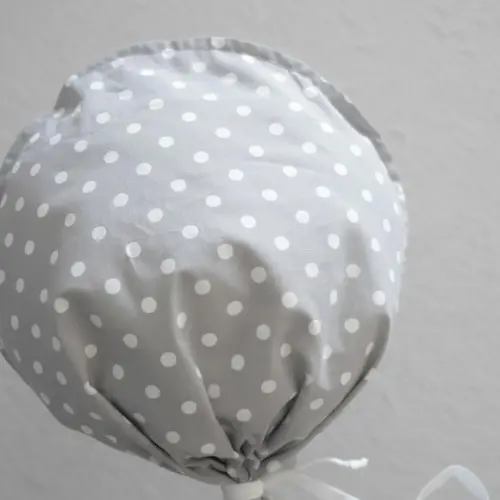 Balão em Tecido Cinza Poá