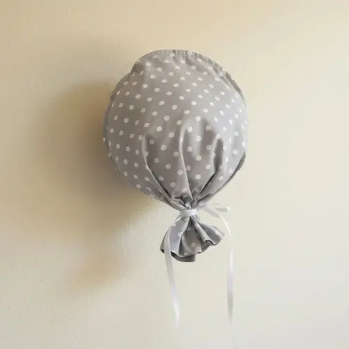 Balão em Tecido Cinza Poá
