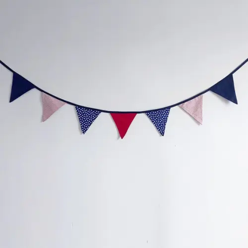 Bandeirinhas em Tecido Estampas Diversas Cores