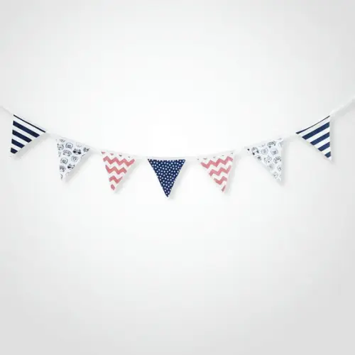 Bandeirinhas em Tecido Estampas Variadas para Decoração