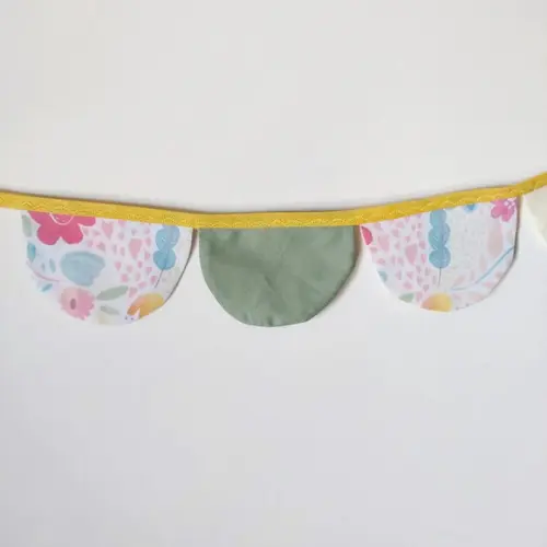 Bandeirola Varal Meia-lua Tecido Decoração Infantil