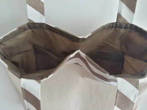Bolsa de Algodão Faixa Chevron