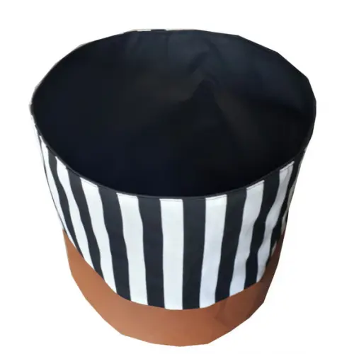 Cachepot Tecido Dupla Face Listrado Pb Corano