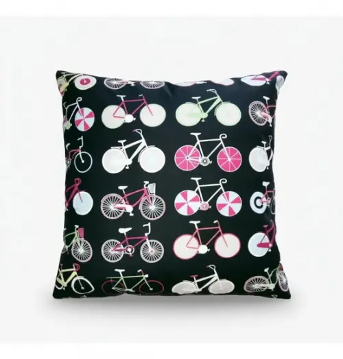 Capa de Almofada Bike Black