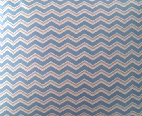 Capa de Almofada Chevron Duplo Azul
