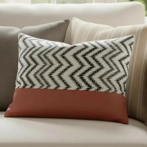 Capa de Almofada Corano e Jacquard Chevron