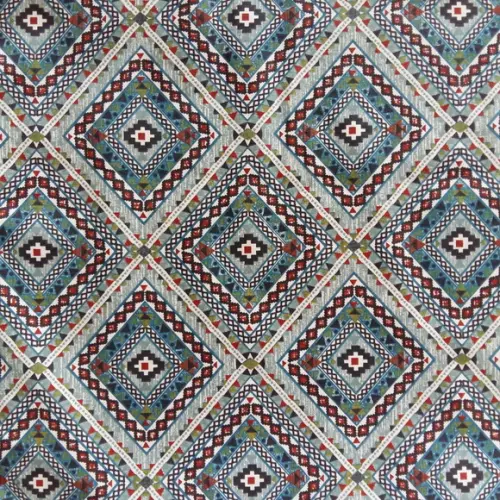 Capa de Almofada Étnica Azul