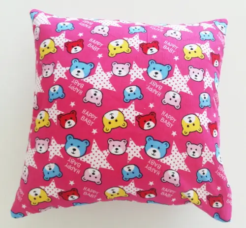 Capa de Almofada Infantil Ursinhos Rosa
