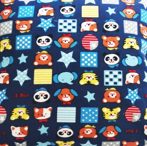 Capa de Almofada Infantil azul marinho Bichinhos