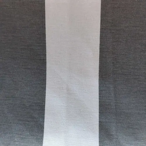 Capa de Almofada Listra Cinza e Branco