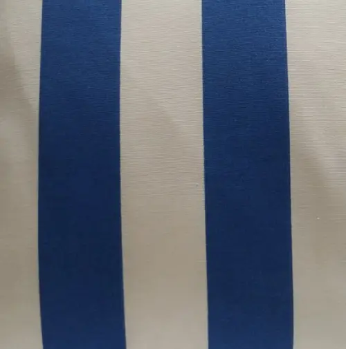 Capa de Almofada Listras Azul e Bege