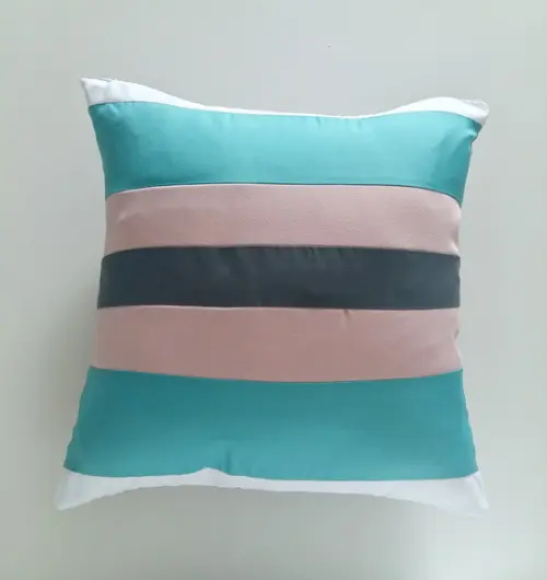 Capa de Almofada Mix Cinza Rosa Turquesa Branco