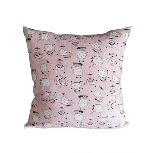 Capa de Almofada Ovelhinhas Rosa