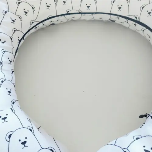 Capa de Almofada para Amamentação e Apoio para Bebê Urso