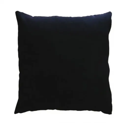 Capa de Almofada Preta 45cm