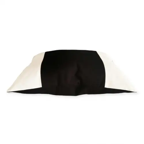 Capa de Almofada Preta Branca Faixas 55 x 40