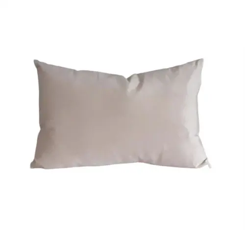 Capa de Almofada Retangular Suede Bege
