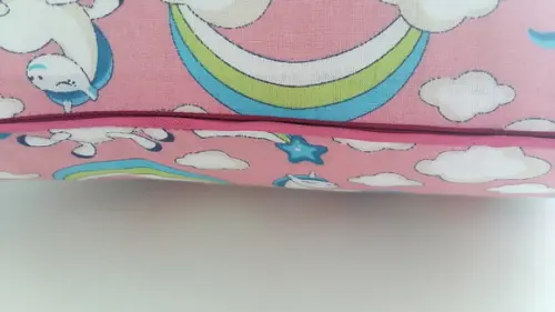 Capa de Almofada Unicórnio Rosa com vivo pink