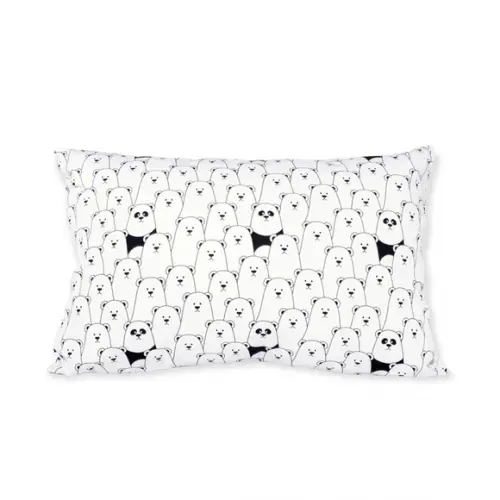 Capa de Almofada Urso Polar e Panda