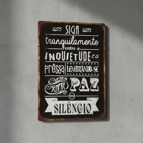 Placa Decorativa Desiderata de Max Ehrmann