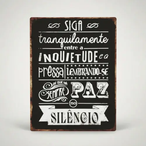 Placa Decorativa Desiderata de Max Ehrmann