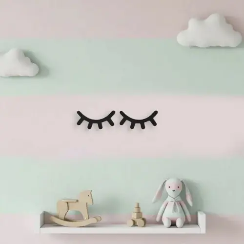 Sleepy Eyes Cilios Nordic Decoração 15 cm