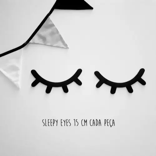 Sleepy Eyes Cilios Nordic Decoração 15 cm